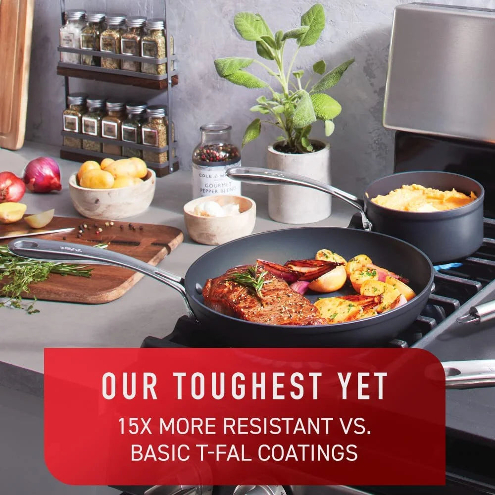 12 Piece Hard Anodized Non-stick Cookware Set S2623