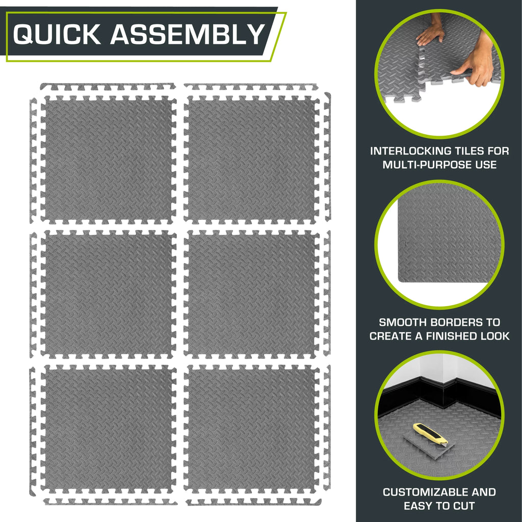 1/2 Thick EVA Foam Interlocking Exercise Mat P211