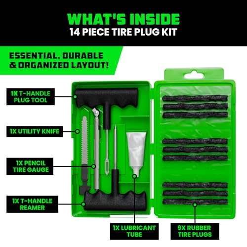 86-Piece Heavy Duty Tire Repair Kit Y641916