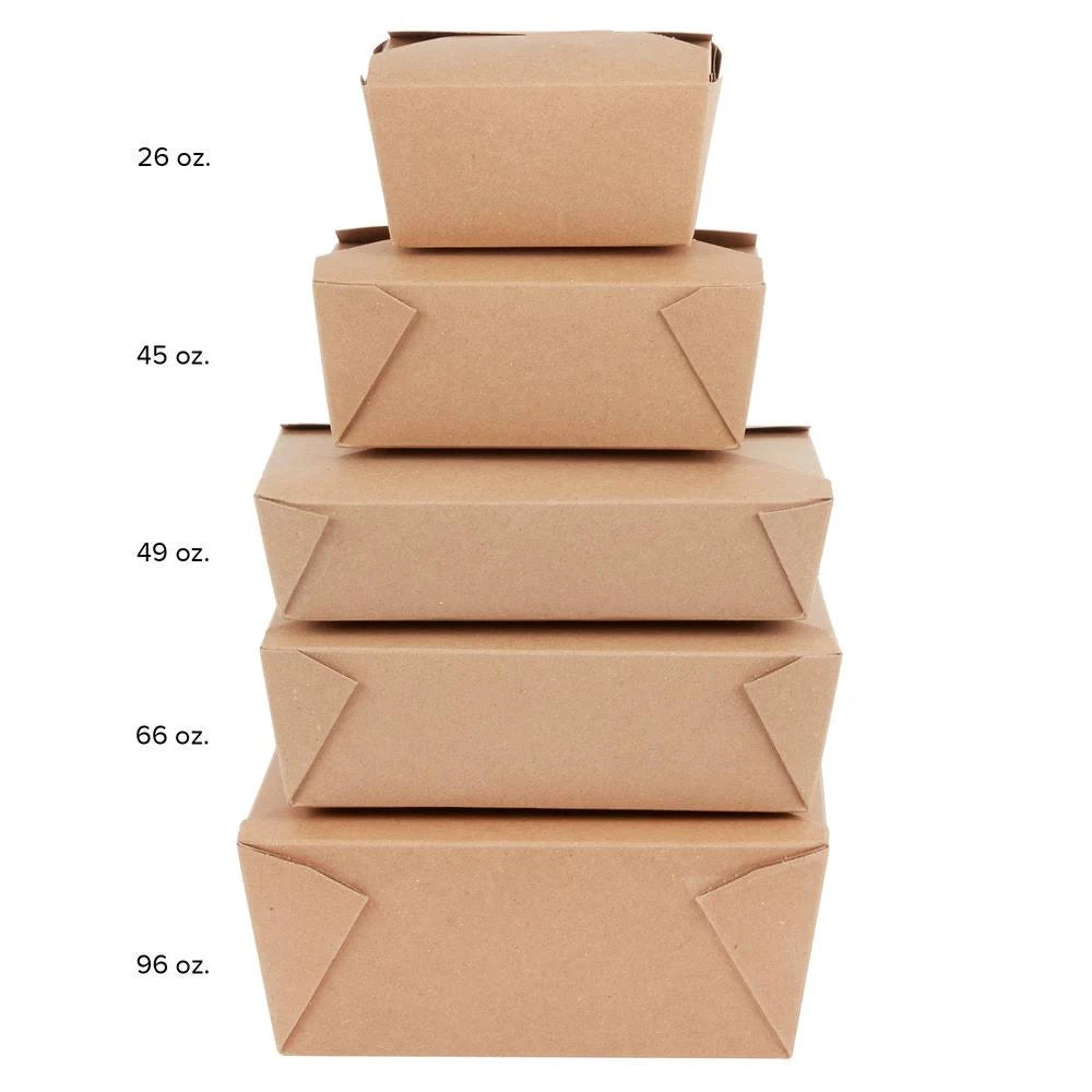 Kraft Microwavable Paper #2 Take-Out Container 200/Case A3178