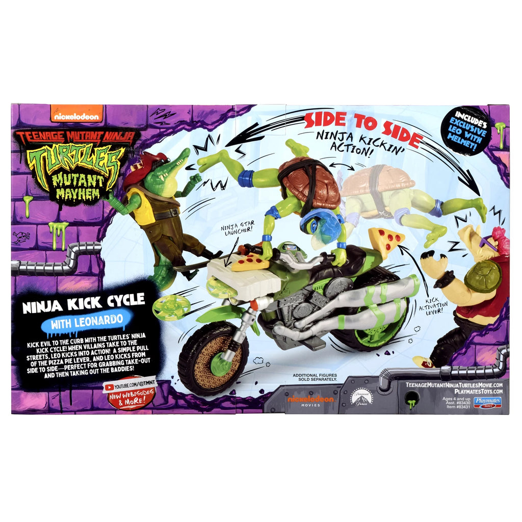 Ninja Kick Cycle with Leonardo Figure E9418