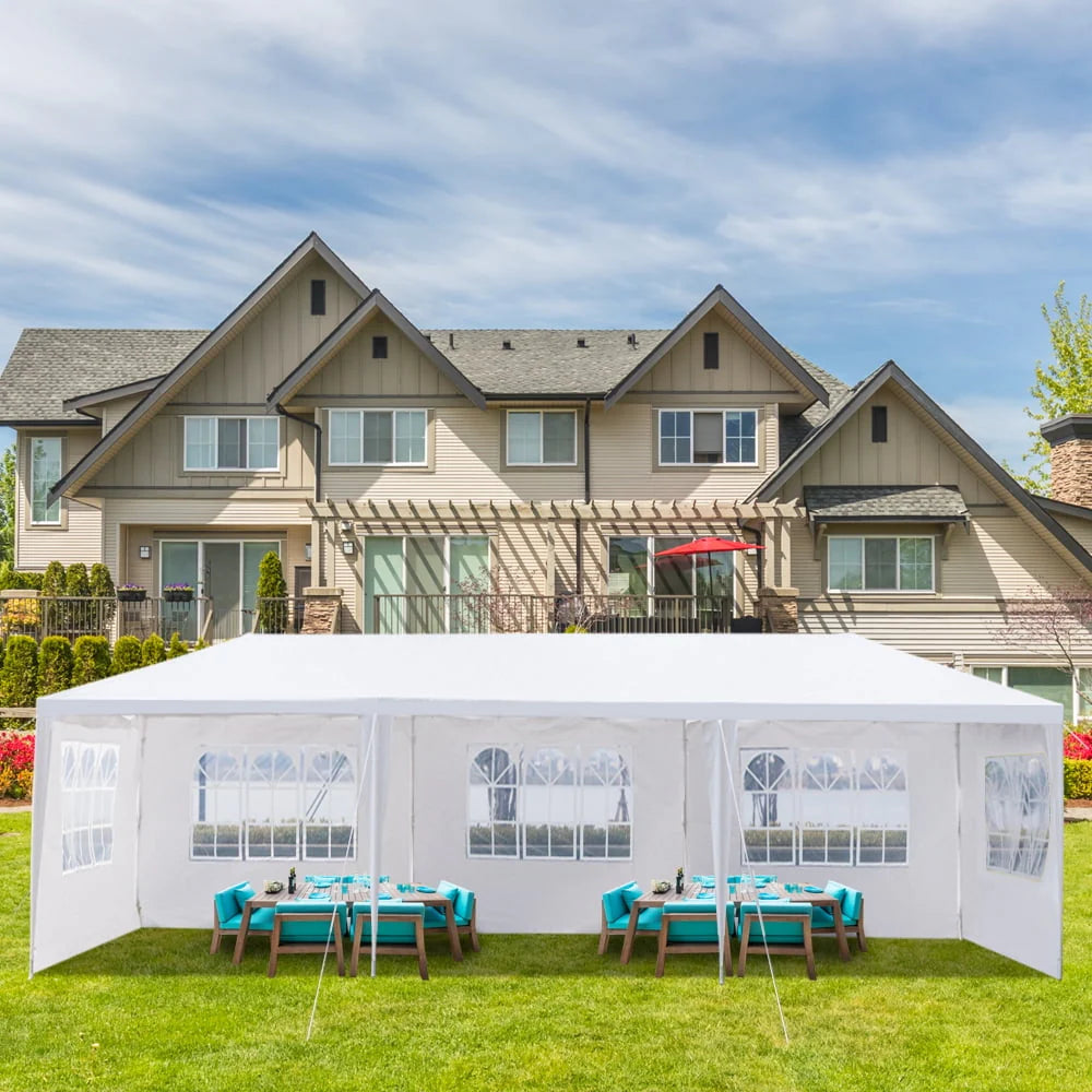 10'x 20' White Party Tent with Sides M5673