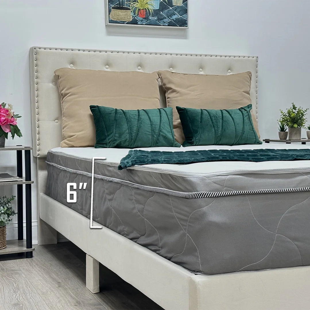 Twin Size 6 Inch Foam & Spring Hybrid Mattress P3079