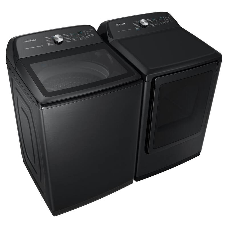 7.4 cu. ft. Vented Gas Dryer with Steam Sanitize in Brushed Black R648