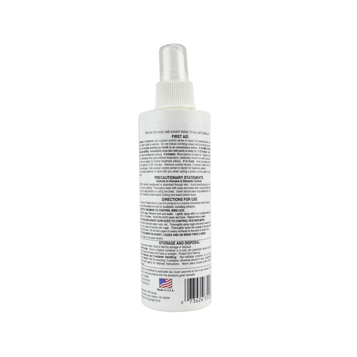 Mite & Lice Spray for Birds V819