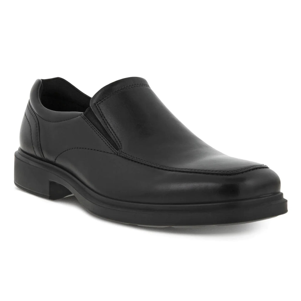 Black Leather Slip-on K519