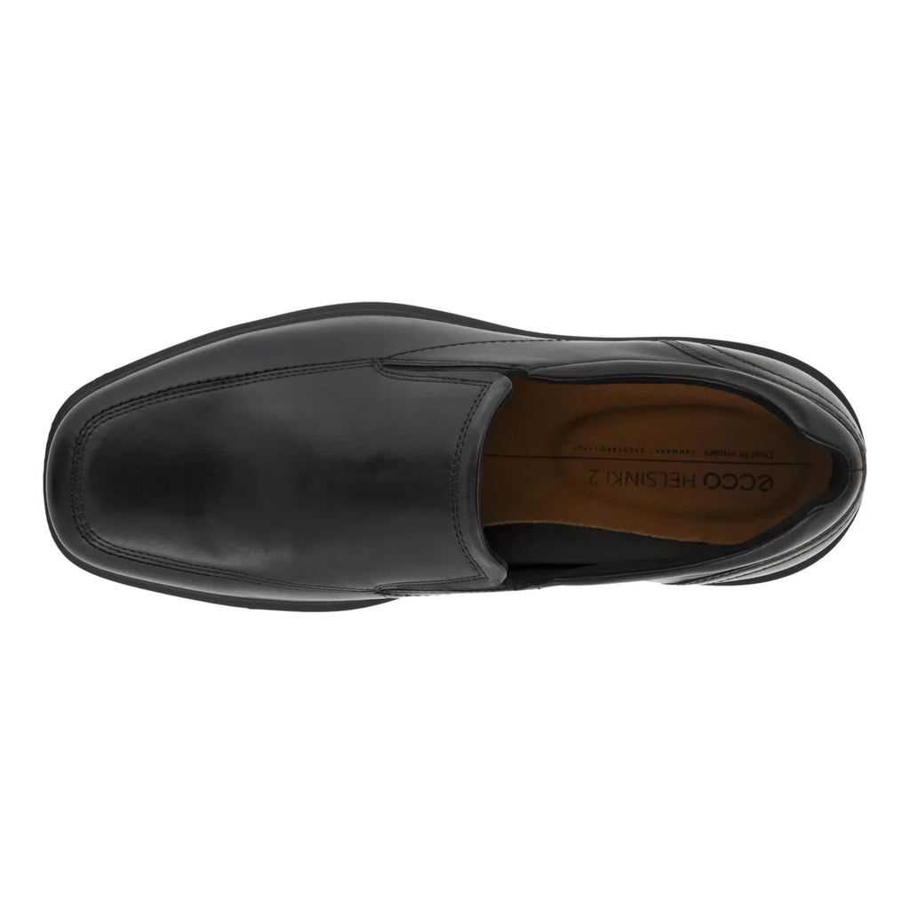 Black Leather Slip-on K519