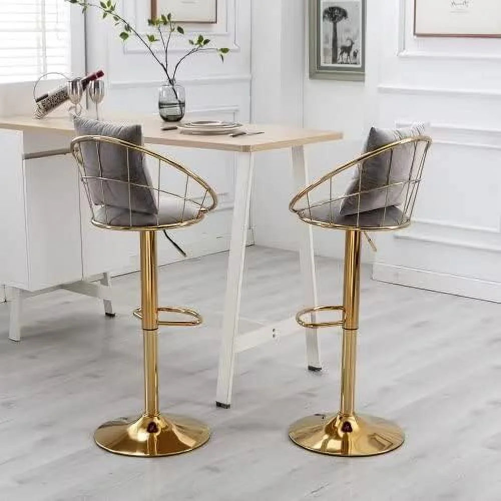 Purple Swivel Counter Height Stool with Back Y85738