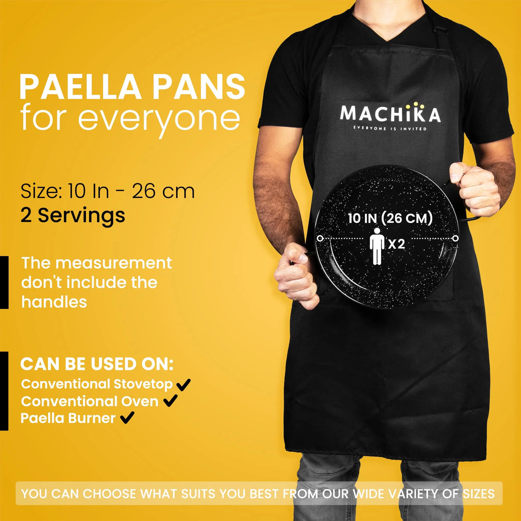 Enameled Steel Non Stick Paella Pan 10 inch S48675