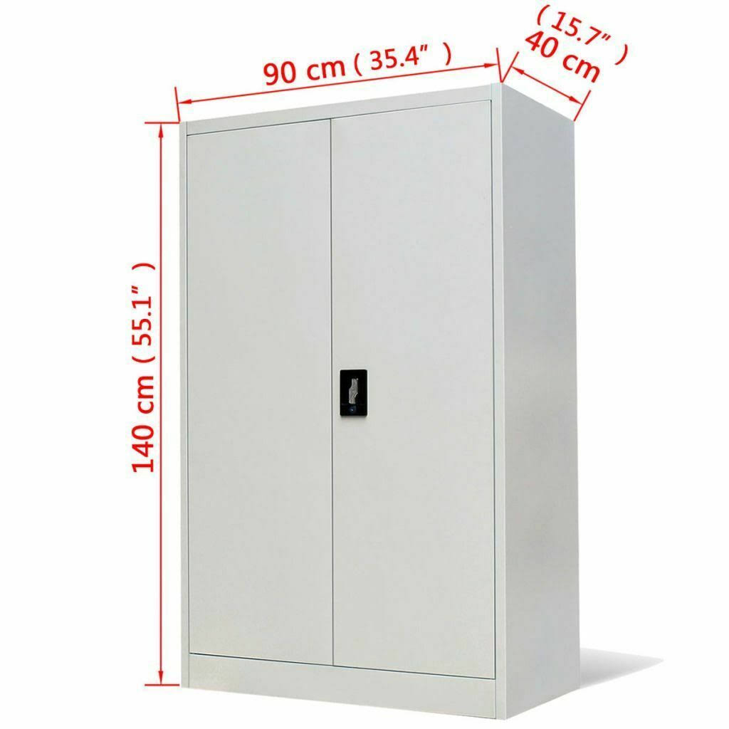 Steel Gray Office Cabinet X95013