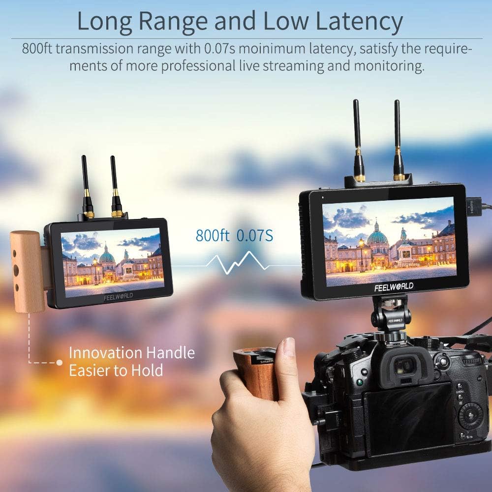 5.5 Inch Wireless Video Transmission Field Monitor with Built in Transmitter and Receiver A884