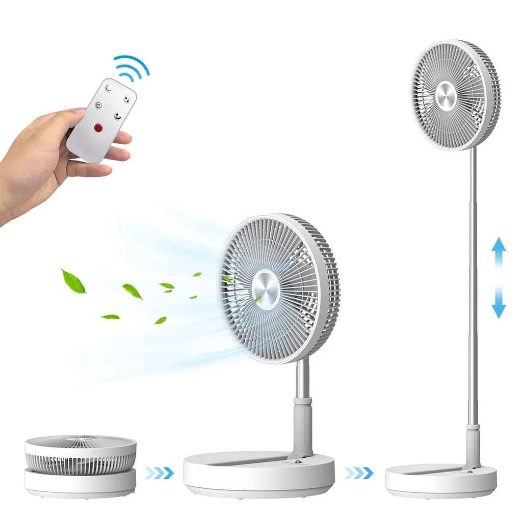 Foldable Portable Adjustable Oscillating Standing Fan W217