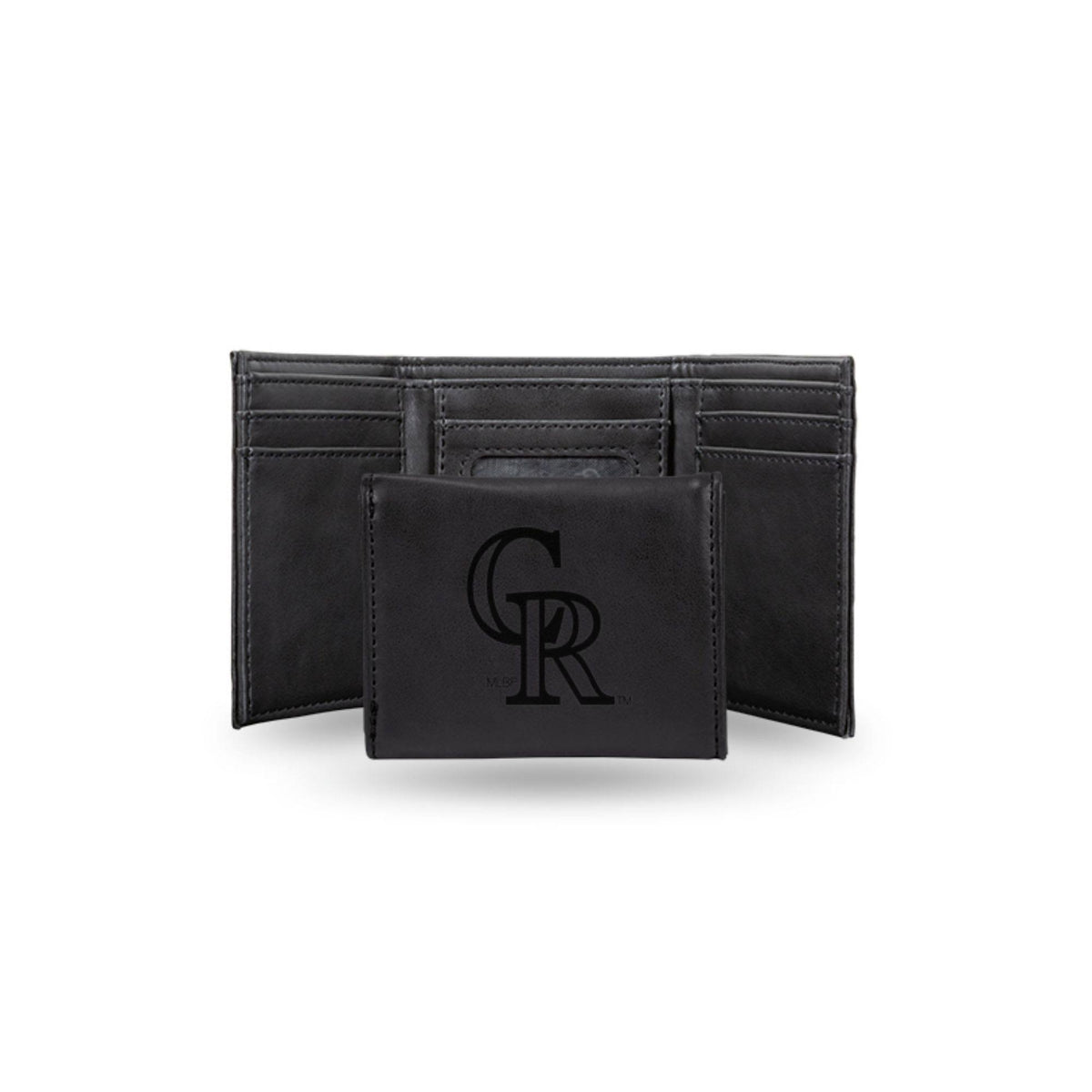 Black MLB Colorado Rockies Trifold Wallet X73699