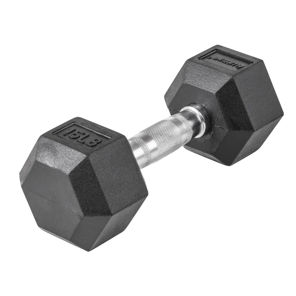 95 lbs Rubber Hex Dumbbell K650