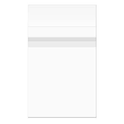 Crystal Clear Bags with Flap, 100 Pack M213