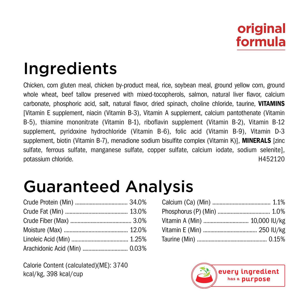 Naturals Original Dry Cat Food M483271