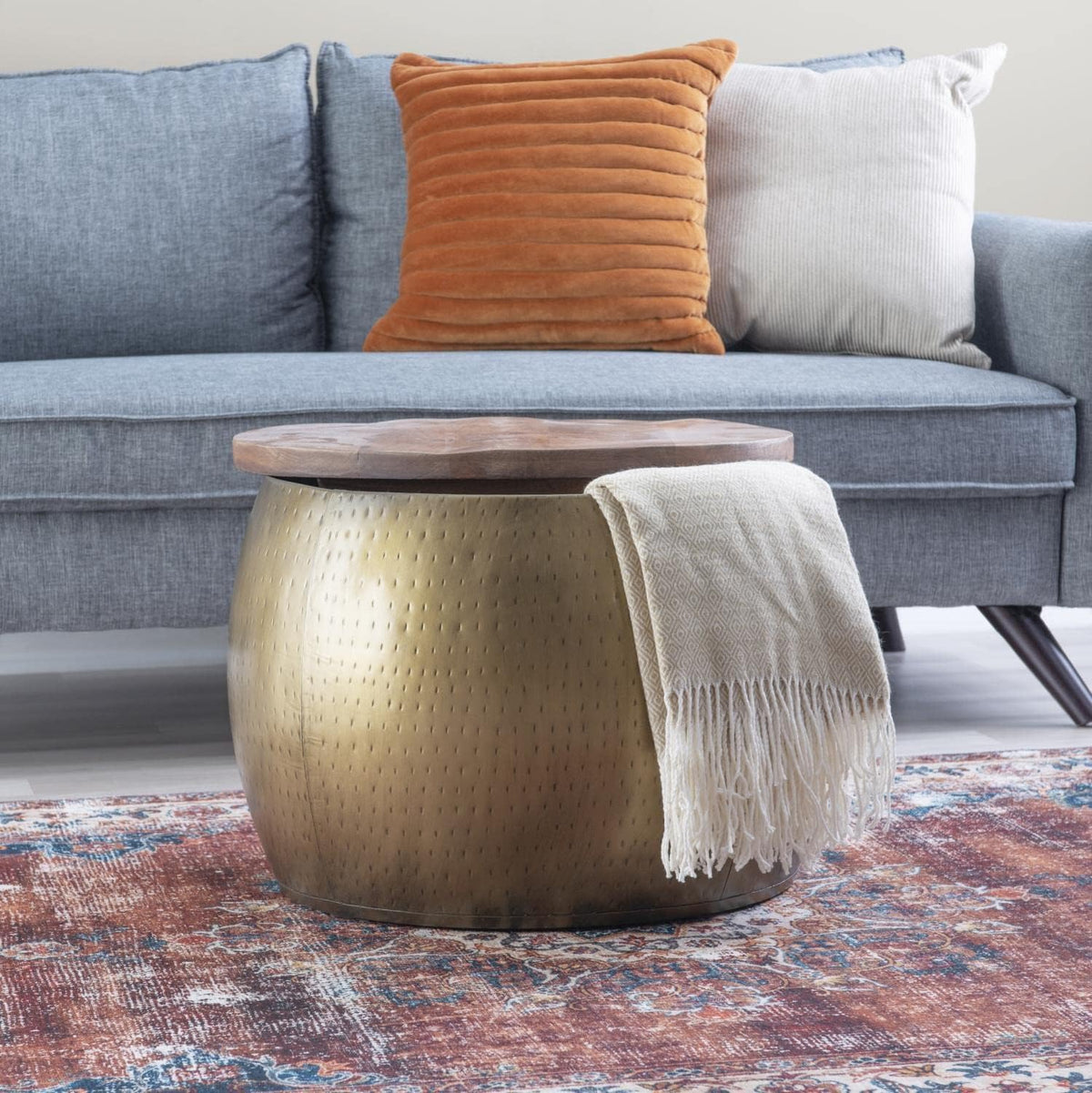 Gold Drum with Storage R997