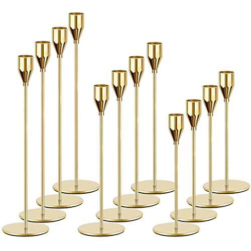 Set of 12 Metal Candle Holders T180