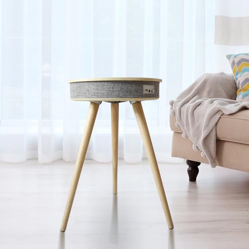 Smart End Table with Charging Station and Bluetooth Speaker G91242
