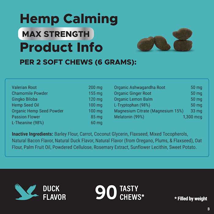 Hemp Calming Chews for Dogs G87047