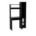 Black Office Desk with Storage Cabinet O173900