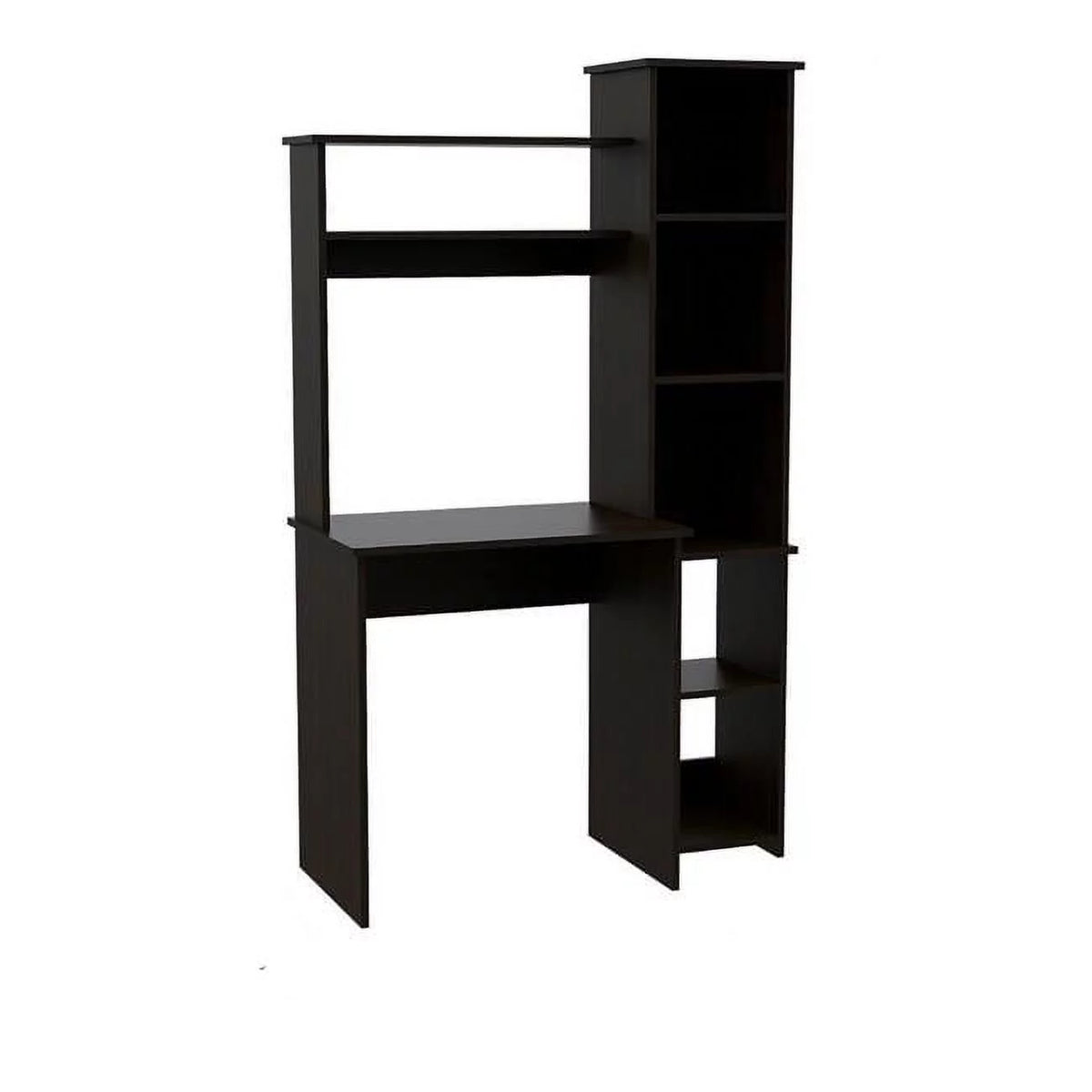 Black Office Desk with Storage Cabinet O173900