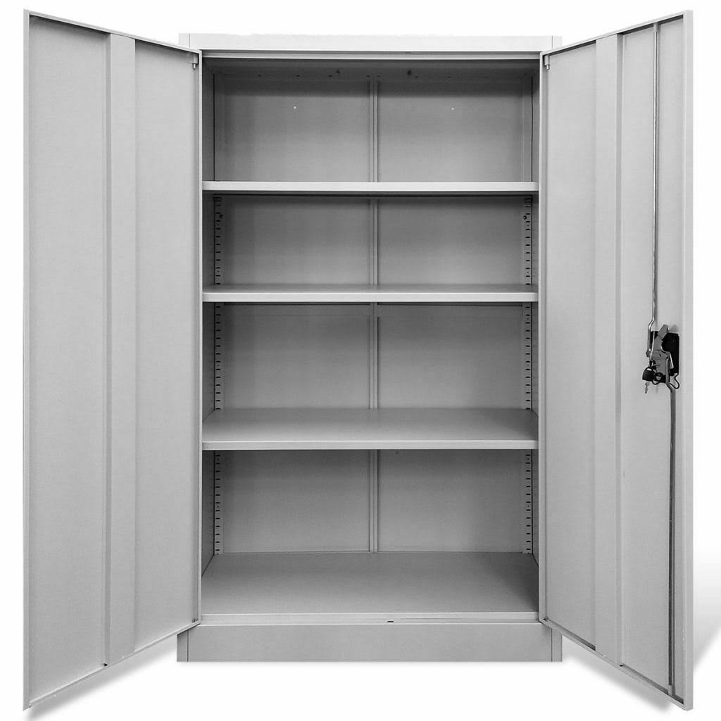 Steel Gray Office Cabinet X95013