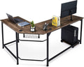 L Shaped Computer Desk with Cable Management I336