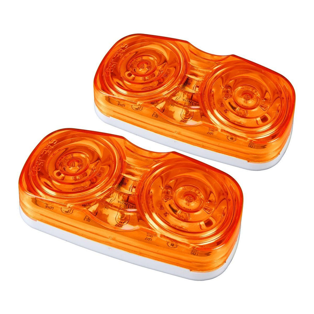 Amber LED Clearance Marker Lamps, 2 Pack O1261