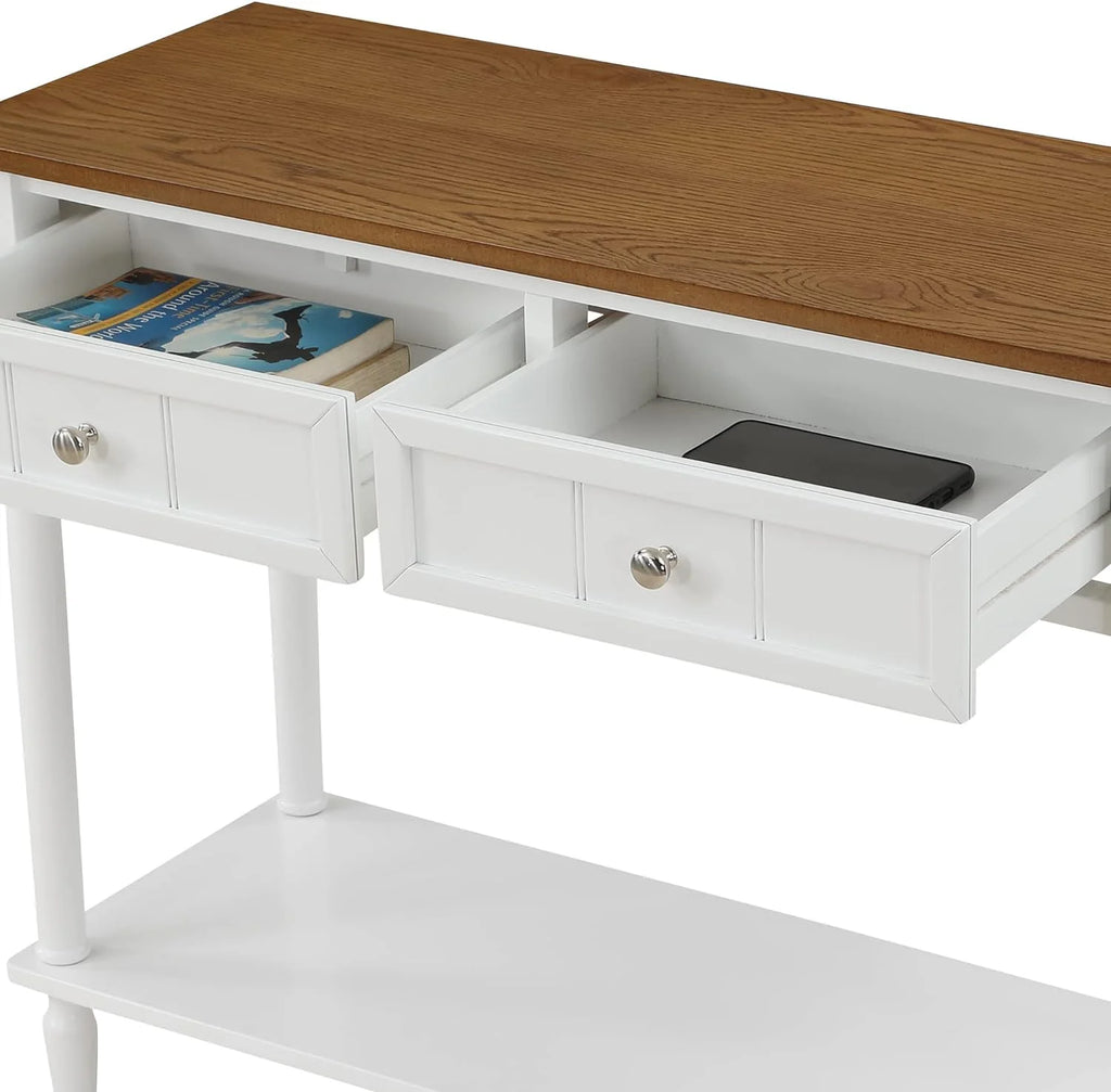 2 Drawer Hall Table with Shelf T765