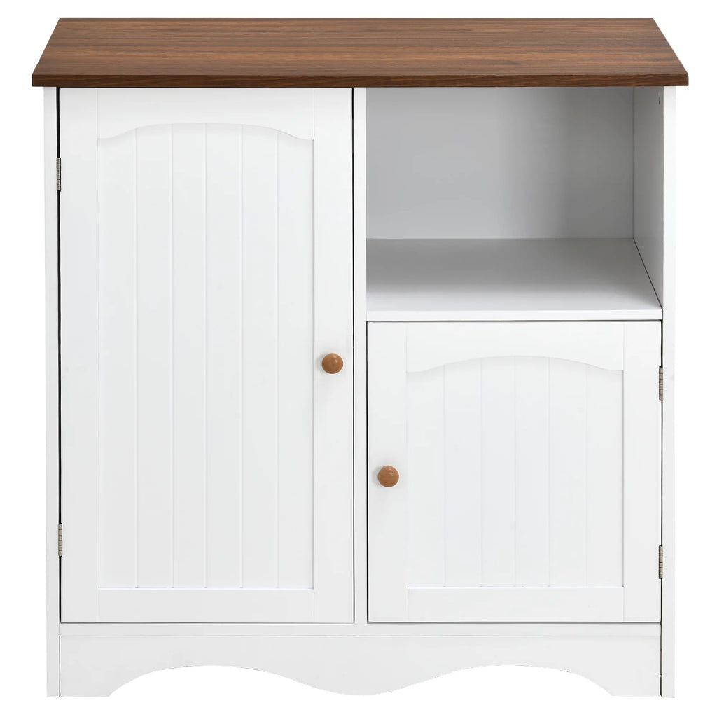 Kitchen Storage Cabinet Sideboard Buffet Cupboard with 2 Doors and Open Shelf Q773