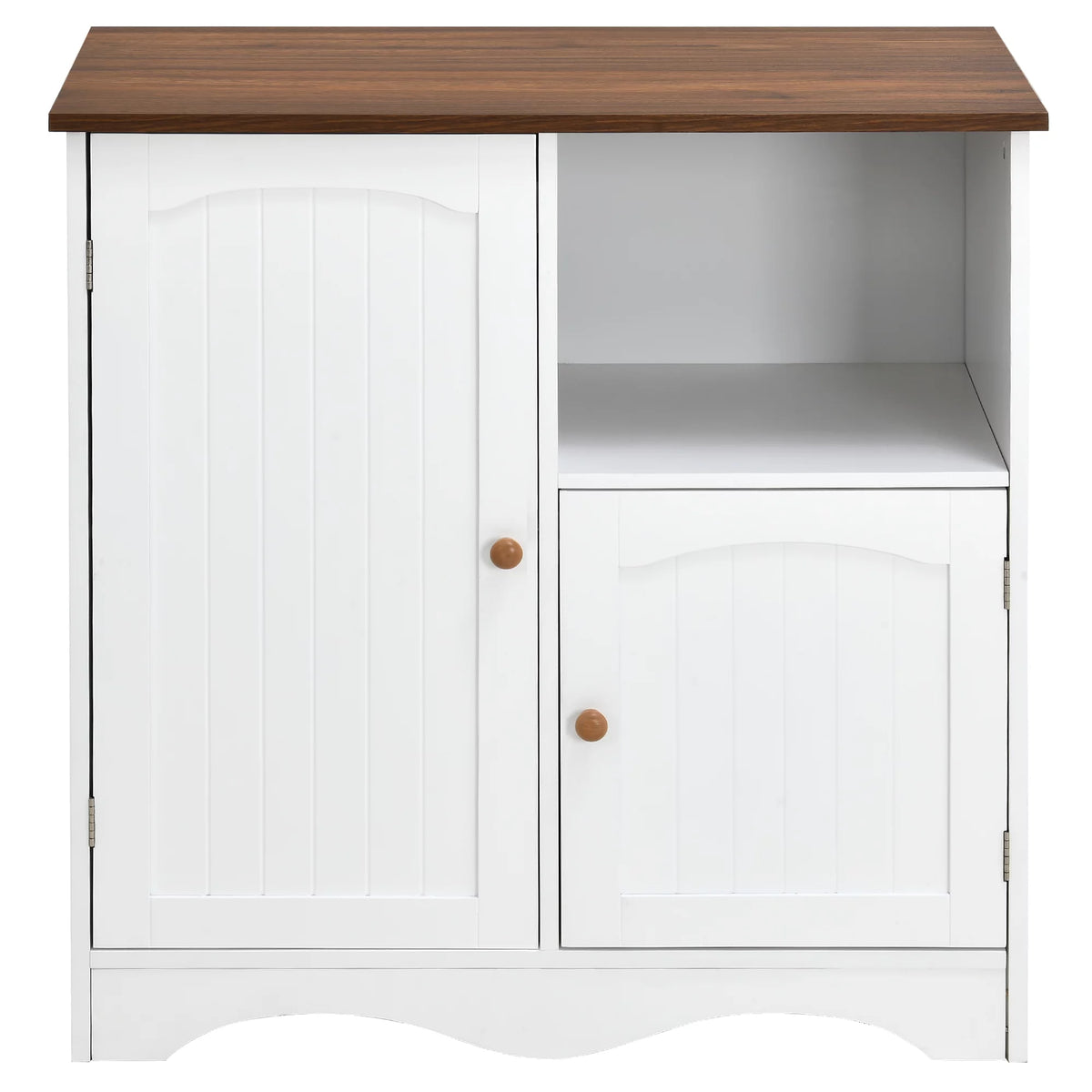 Kitchen Storage Cabinet Sideboard Buffet Cupboard with 2 Doors and Open Shelf Q773