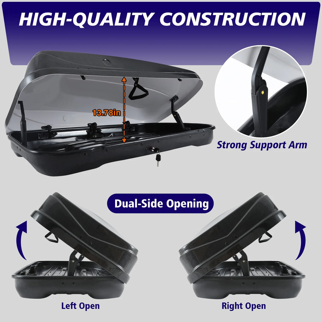 Carbon Fiber Rooftop Cargo Box Luggage Carrier B222