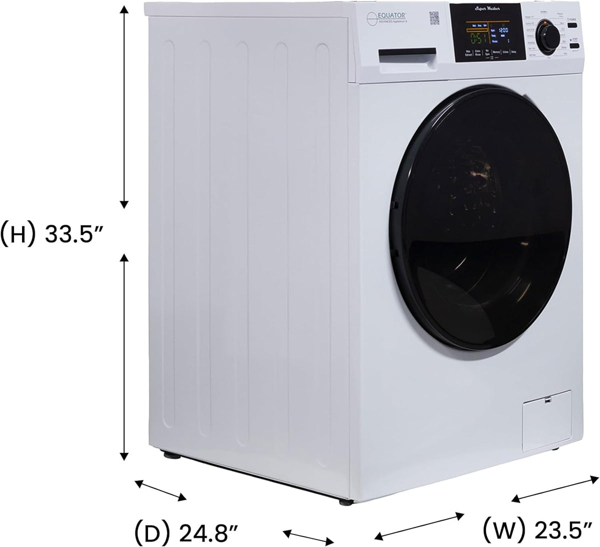Digital Washer 1.9cf 110V + Vented Dryer 4cf 110V M4729