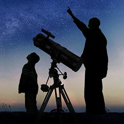 130EQ Newtonian Reflector Telescope with Barlow Lens Smartphone Adapter Moon Filter N518574