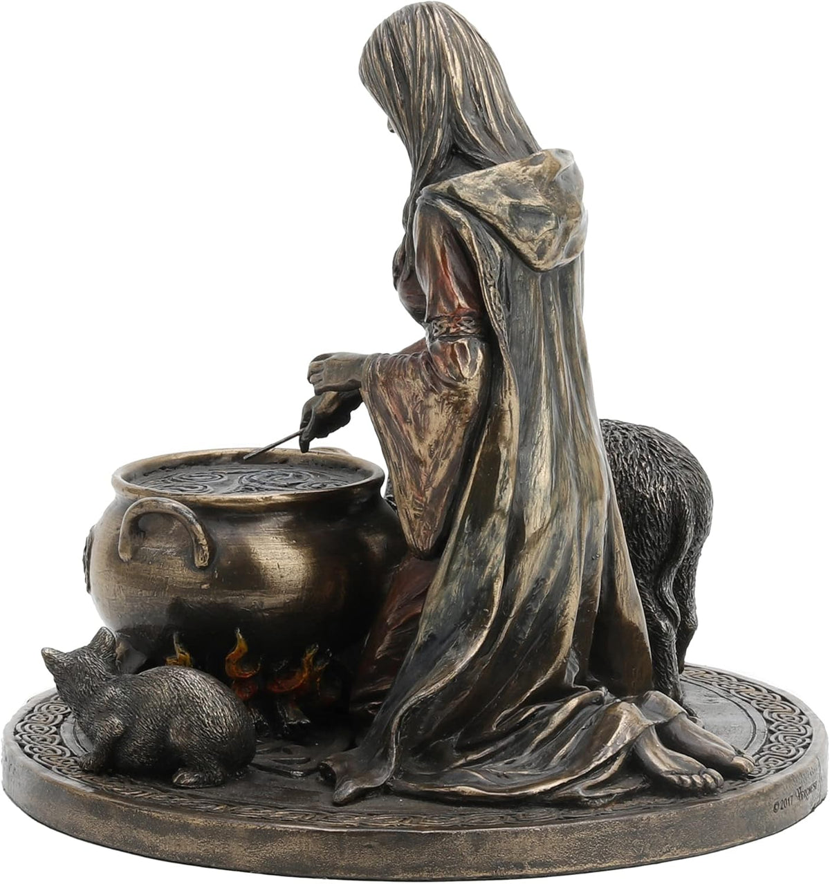 6.25 Tall Cold Cast Resin Antique Bronze Finish Statue Figurine U829722