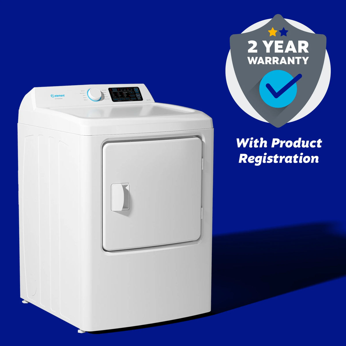 6.7 cu. ft. Front Load Electric Dryer in White R242