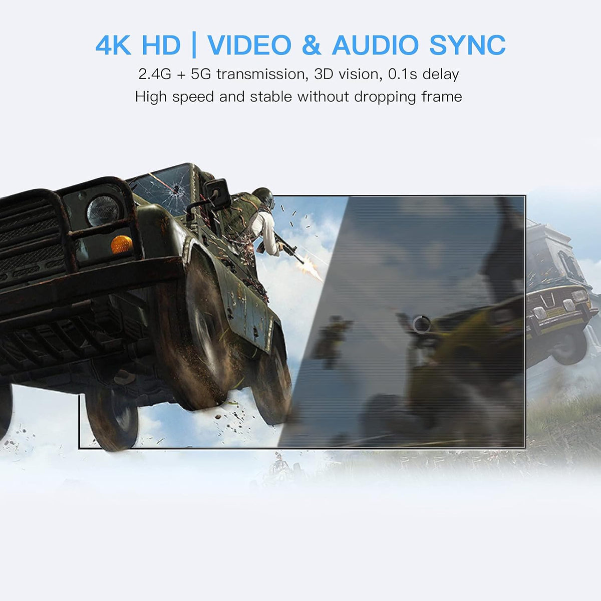 Wireless HDMI Transmitter and Receiver Kit, 4K @30Hz Streaming Video/Audio System U59027