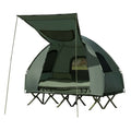 2-Person Foldable Camping Tent Cot with Air Mattress and Sleeping Bag H2817