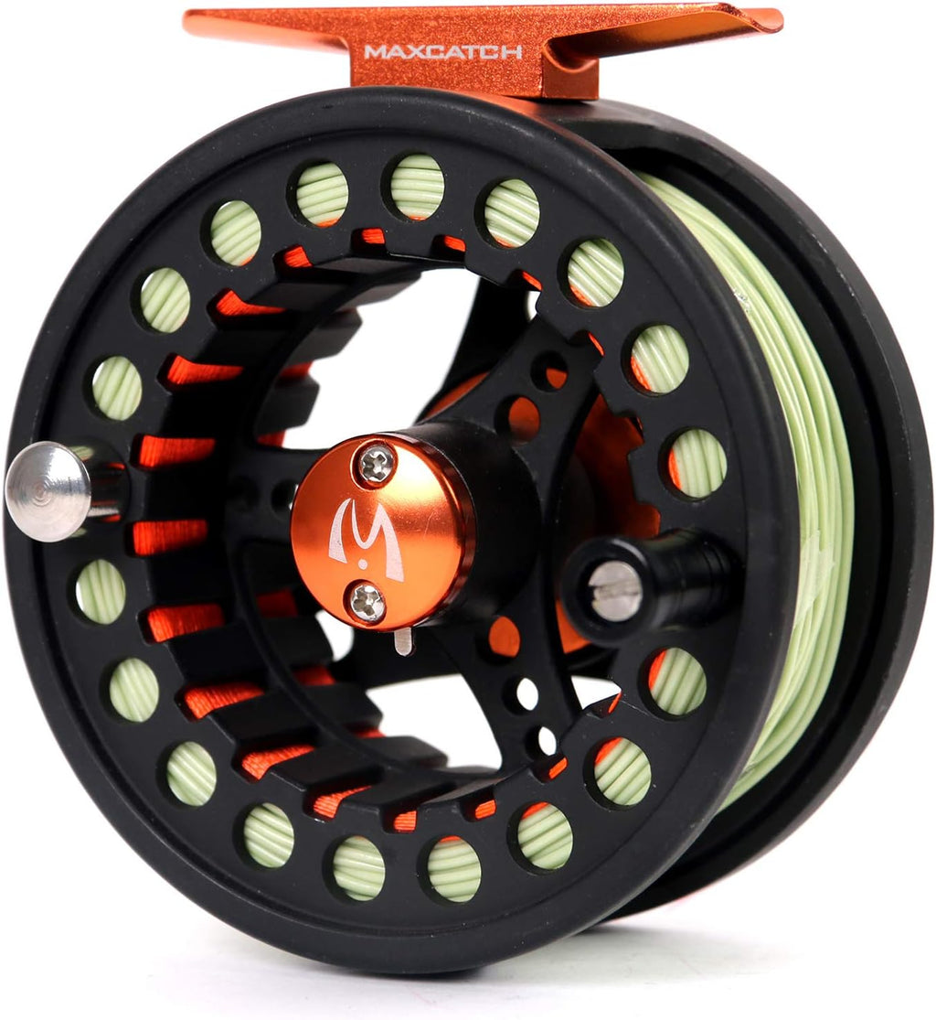 Large Arbor Fly Fishing Reel and Pre-Loaded Fly Reel with Line Combo J964