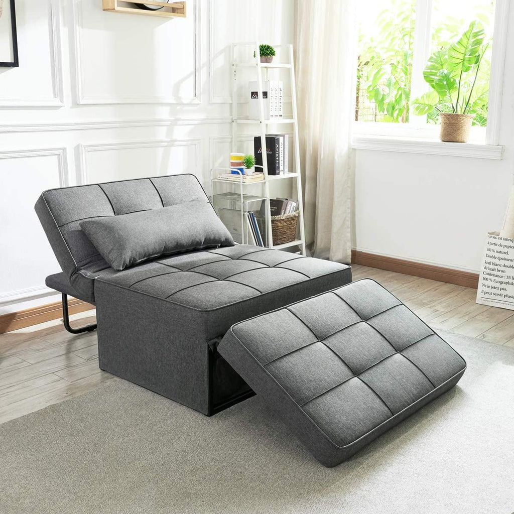 Dark Gray Convertible Sofa Bed G784961