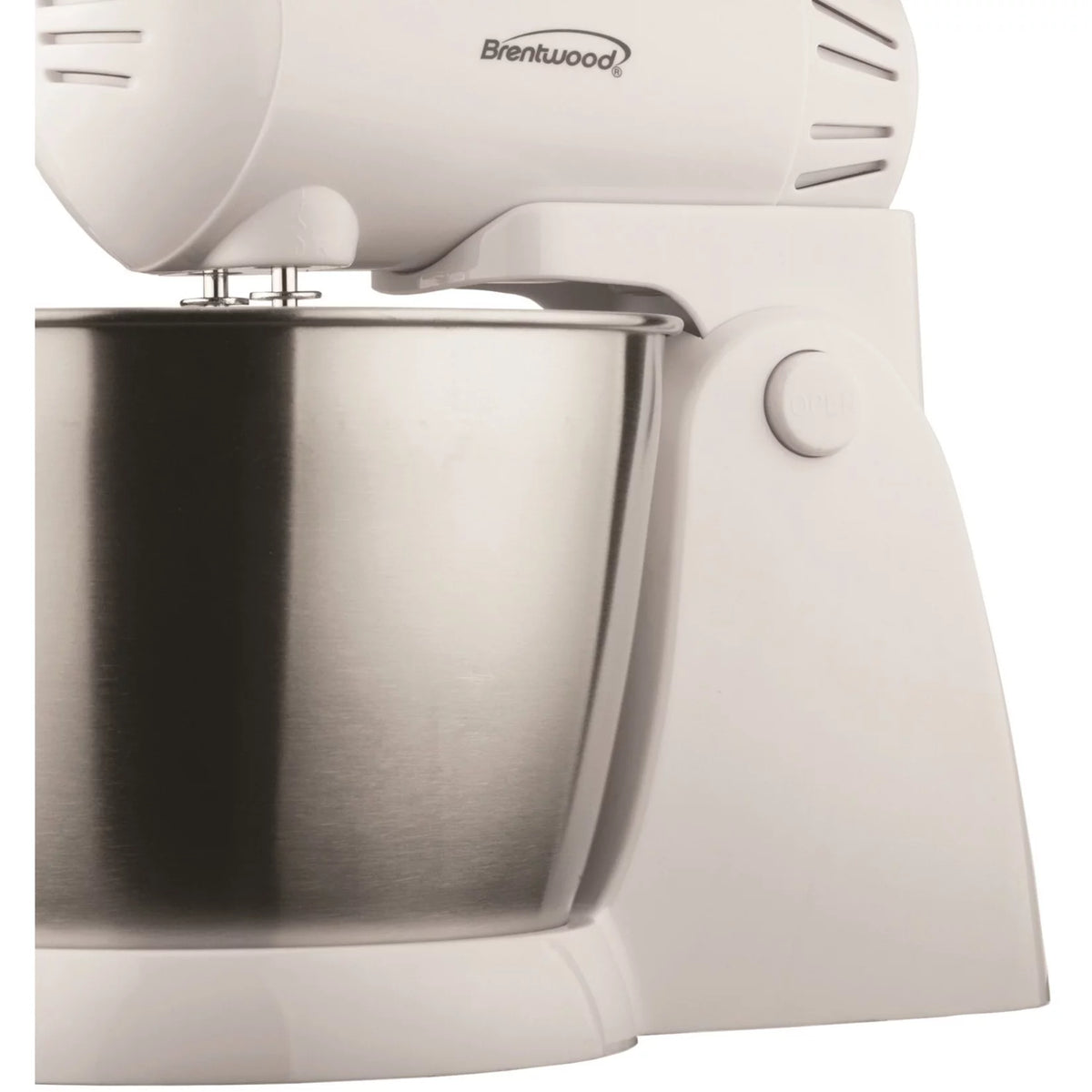 5 Speed Stand Mixer with Stainless Steel Bowl in White F66985