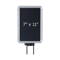 Satin Aluminum Swivel Mount Sign Frame H976