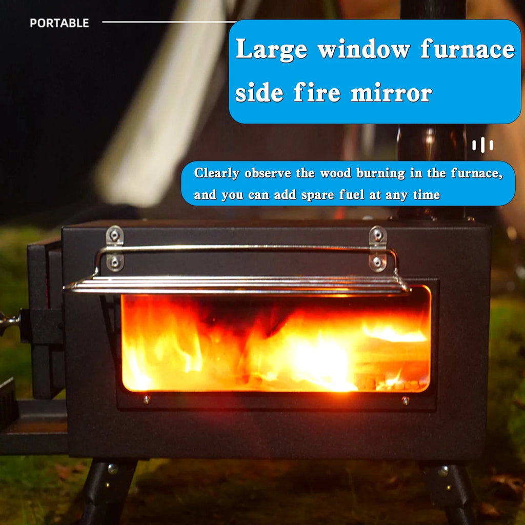 Outdoor Wood Burning Stove with Pipe W4815