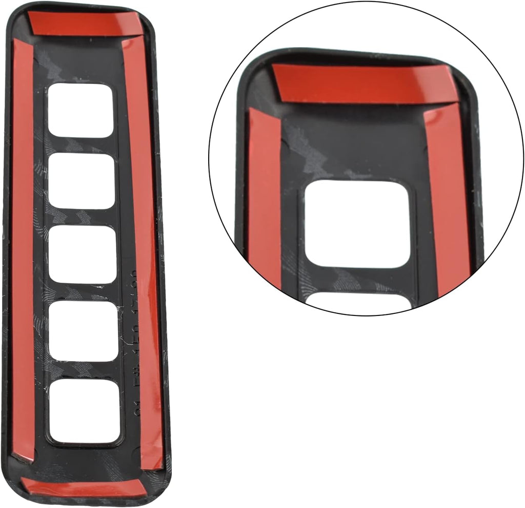 Carbon Fiber Pattern Door Lock Password Button Pillar Post Keypad Trim E229896