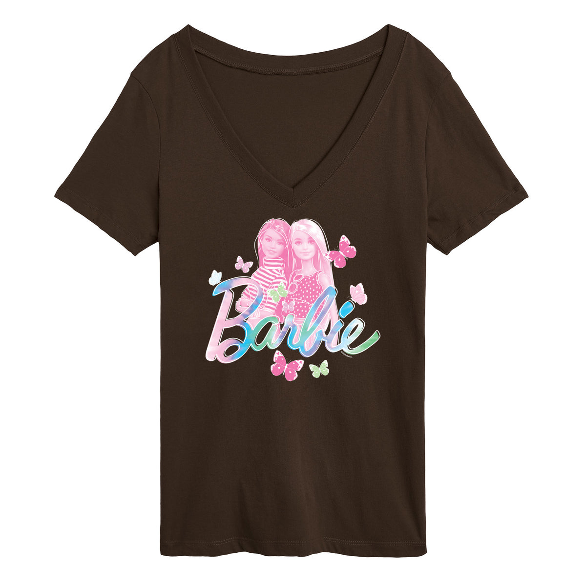 Women's Short Sleeve Graphic V-Neck T-Shirt T995922