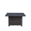 Grey Square Aluminum Propane Fire Pit F99740