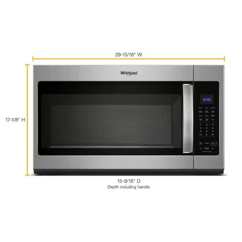 1.9 cu. ft. Over the Range Microwave Stainless Steel Sensor Cooking B91590