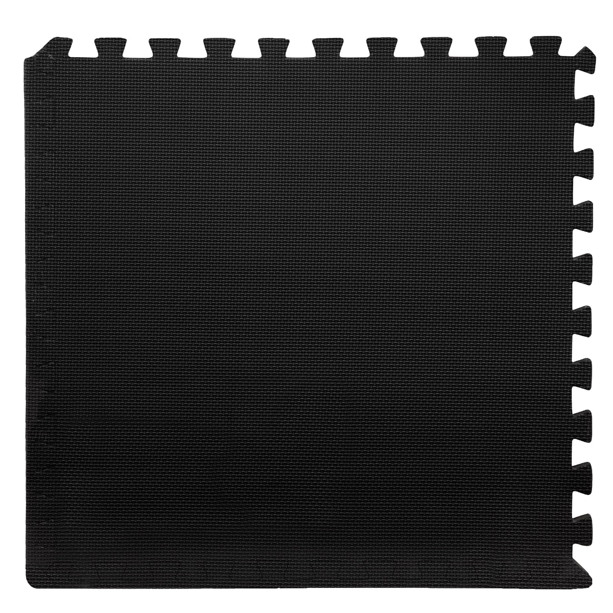 Interlocking EVA Foam Floor Tiles, Set of 6, Black P88851
