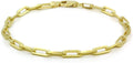 925 Sterling Silver Yellow Gold Plated Cable Link Necklace Z63092